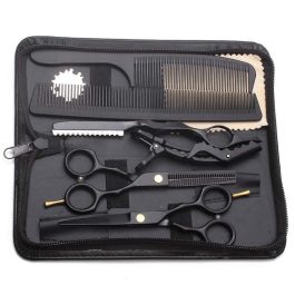 Bite Instruments Professional Hair Cutting Kit 6Piece Hairdressing Shears & Scissors Set