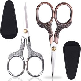 Mini Detail Scissors – 4.5″ Rounded Tip for Brows, Lashes & Microblading