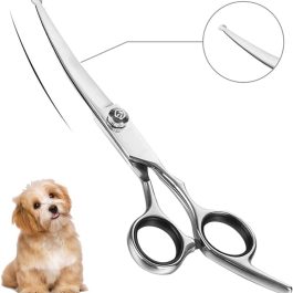 Curved Dog Grooming Scissors | Professional Pet Grooming Tools with Safe Rounded Tips – Bite Instruments