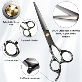 Professional 6.89 inch Barber Scissors Multifunctional Salon Thinning Scissors Straight Shears Tools
