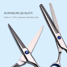 Professional Barber Hair Cutting Scissors Kit – 6.5” Japanese Stainless Steel Shears
