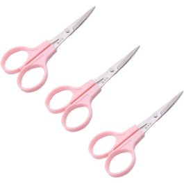 3 Pcs Small Embroidery Curved Scissors Cross Stitch Sewing Craft Small Tools DIY Scissors