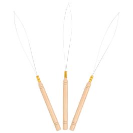 Professional Hair Extension Loop Tool & Pulling Needle for Micro Beads and Rings (3 Piece)