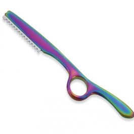 Iridescent Styling Razor & Eyebrow Shaper for Textured Hair & Precise Shaping