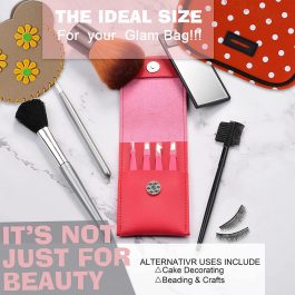 Professional Stainless Steel 4 Pack Tweezer Set for Eyebrow Ingrown Hair