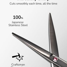 Professional Hair Cutting Scissors – 6.5” Inch Barber Shears by Bite Instruments