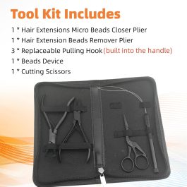Bite Instruments Hair Extension Tools- Stainless Steel Pliers Set for Micro Beads