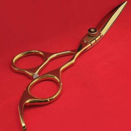 Professional Haircut Scissors Set – Barber Scissor, Thinning Shear, Straight Edge Razor With Case