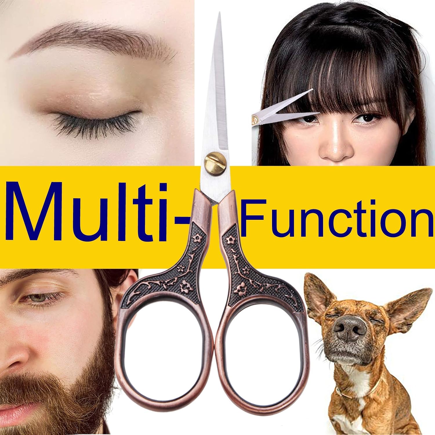 Mini Detail Scissors – 4.5" Rounded Tip for Brows, Lashes & Microblading - Image 3