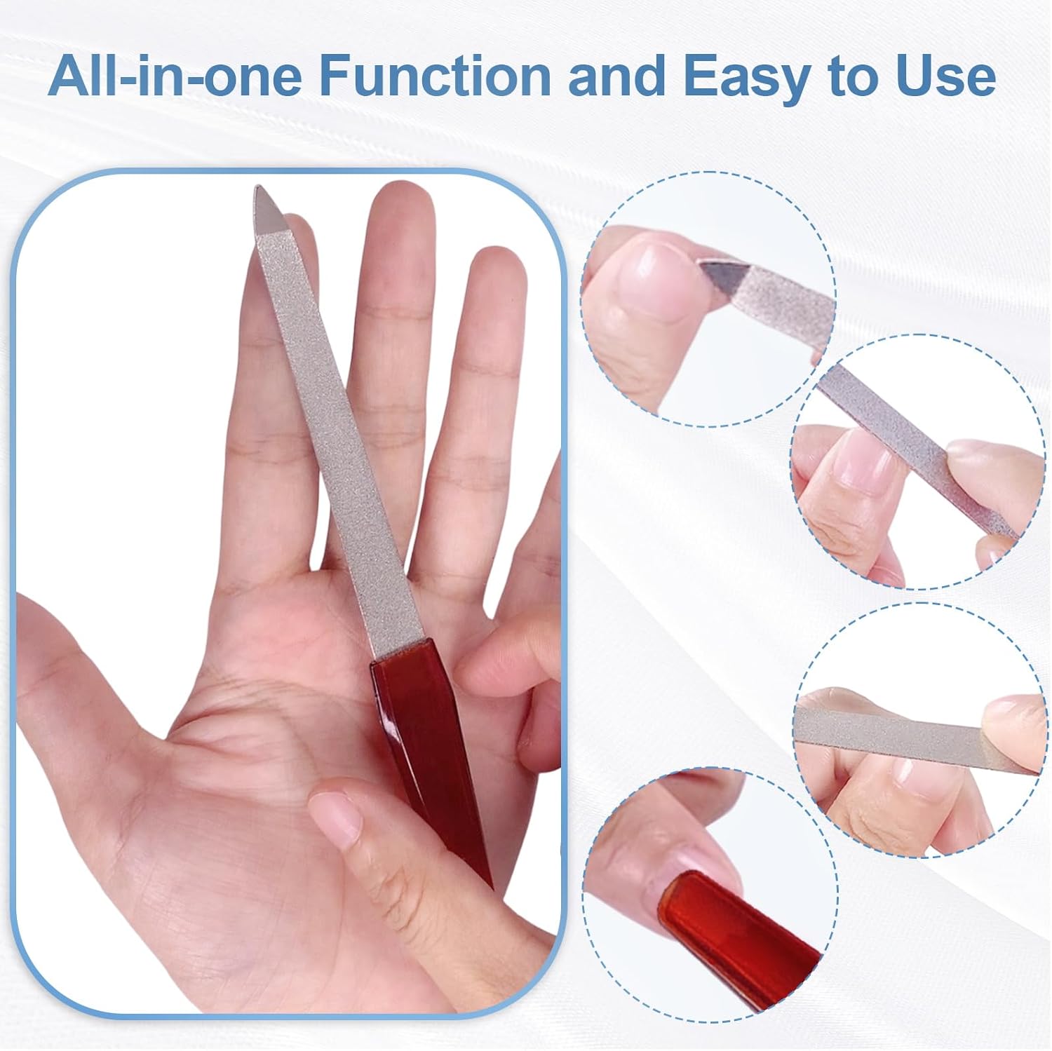 Bite Instruments | Professional Red Nail File & Buffer Stainless Steel - Image 5