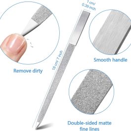 Professional Nail Files 100/180 Grit – Double-Sided Emery Boards for Manicure & Pedicure