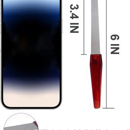 Bite Instruments | Professional Red Nail File & Buffer Stainless Steel