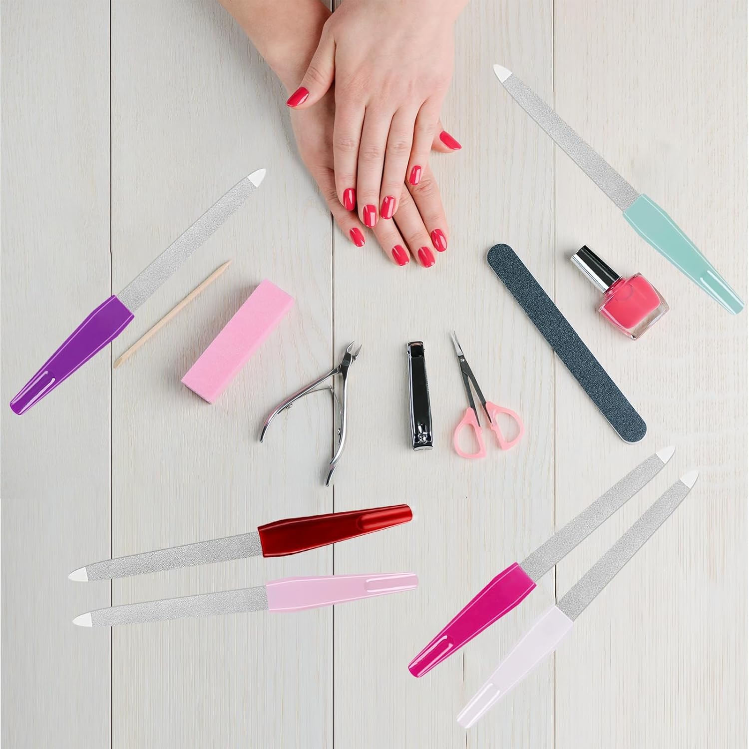 Bite Instruments | Professional Red Nail File & Buffer Stainless Steel - Image 7