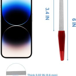 Bite Instruments | Professional Red Nail File & Buffer Stainless Steel