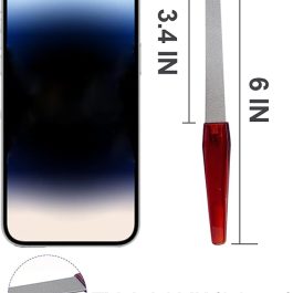 Professional 6-Piece Nail File Set – Stainless Steel Double-Sided Sapphire Grit Files | Bite Instruments (Sialkot, Pakistan)