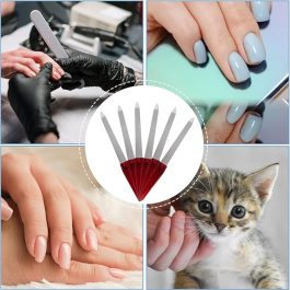 Professional 6-Piece Nail File Set – Stainless Steel Double-Sided Sapphire Grit Files | Bite Instruments (Sialkot, Pakistan)