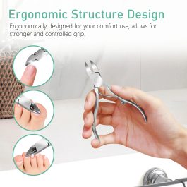 Professional Pedicure Toe Nail Cutter – Stainless Steel Toenail Clippers for Thick Nails | Bite Instruments (Sialkot, Pakistan)