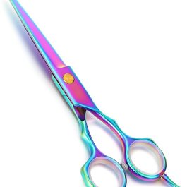 Rainbow Tie-Dye Hair Shears – Stainless Steel with Anti-Rust Coating