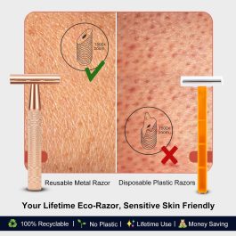 Bite Instruments Safety Razor | Stainless Steel Double Edge Razor for Men & Women