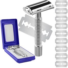 Bite Instruments Professional Safety Razor | Stainless Steel Double Edge Razor for Men & Women