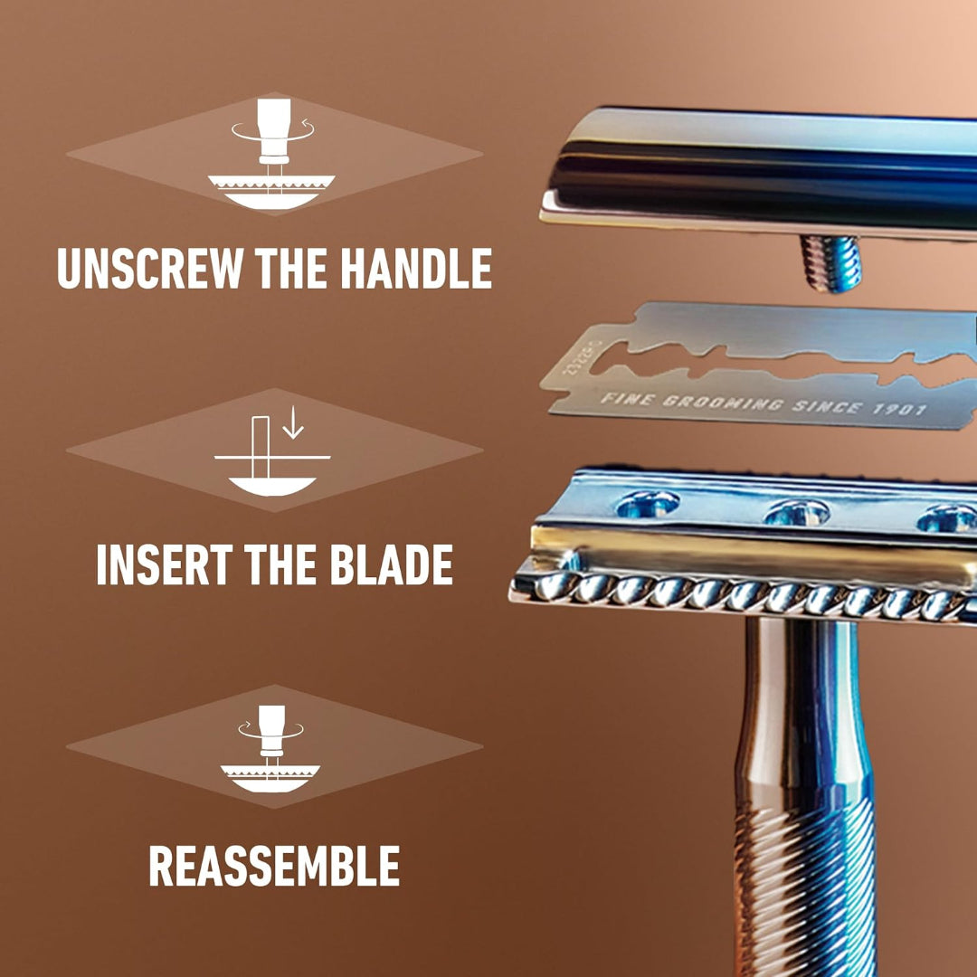 Bite Instruments Safety Razor | Stainless Steel Double Edge Razor for Men & Women - Image 2