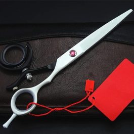 Swivel Thumb Hair Cutting Scissors – 6.5″ Curved Blade with 360° Rotating Ring