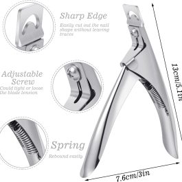 Professional Acrylic False Nail Clippers for Acrylic Nails Bite Instruments