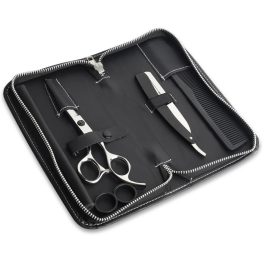 Hair Cutting Scissors & Shears Kit with Razor and Comb Barber Hairdressing Set