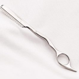 Versatile Silver Styling Razor & Eyebrow Shaver for Textured Hair & Precise Shaping