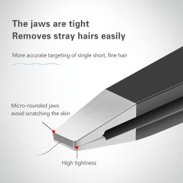 Professional Precision Tweezers For Facial Hair, Eyebrow Tweezer Stainless Steel