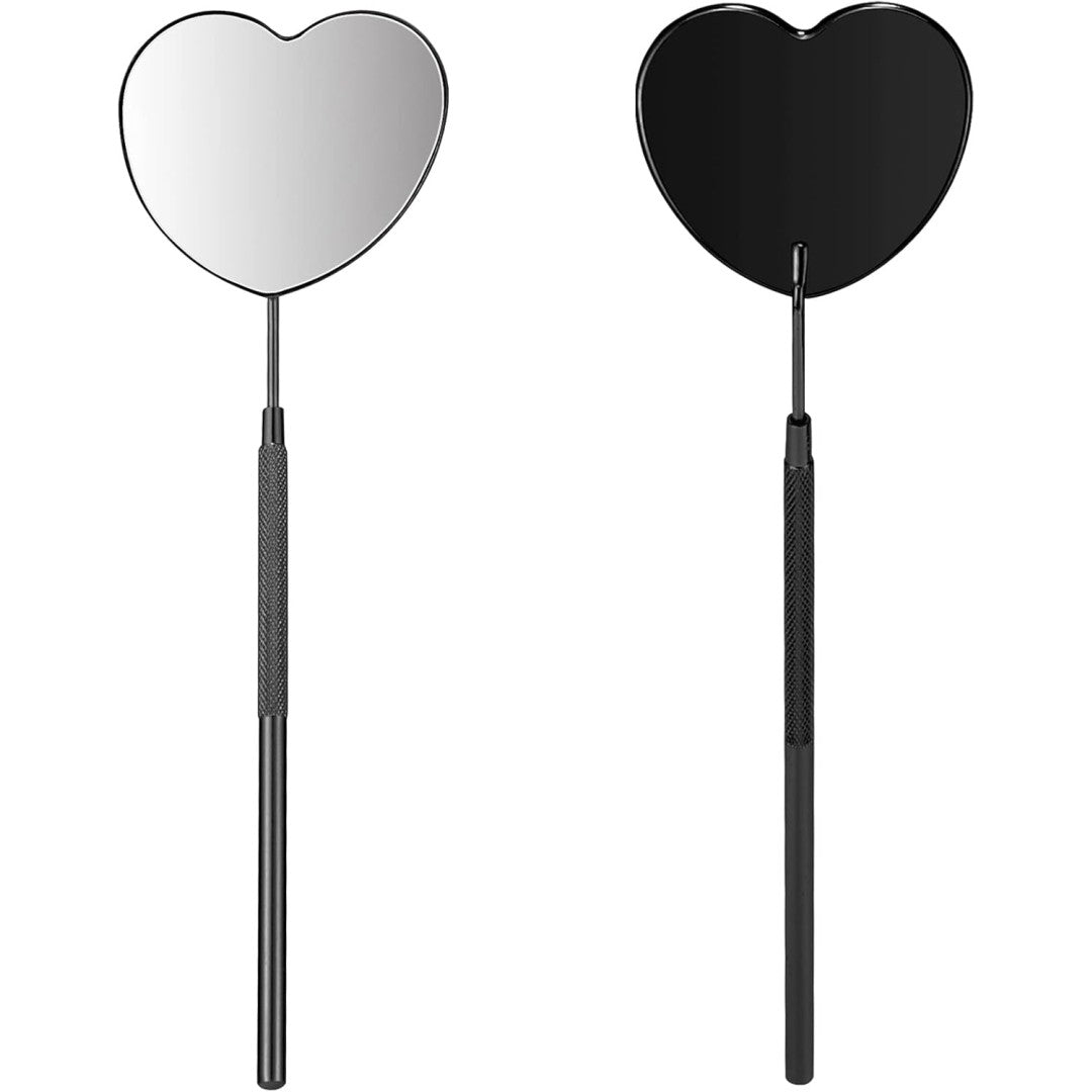 Bite Instruments Half Moon Eyelash Mirror Stainless Steel Eyelash Extensions Mirror - Image 11