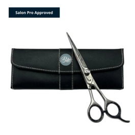 Japanese Steel Convex Edge Hair Scissors – Professional Barber Shears (6.5″) – Rose Gold/Matte Black