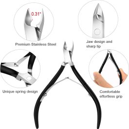 Professional Cuticle Nippers Stainless Steel Perfect Grip Handle | Bite Instruments
