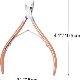 Professional 4Pcs Set Rose Gold Cuticle Nippers Stainless Steel | Bite Instruments