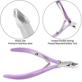 Professional Light Purple Cuticle Nipper & Pusher Set | Bite Instruments