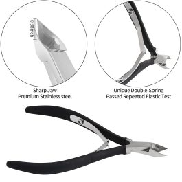 Professional Black Handle Cuticle Nipper & Pusher Set | Bite Instruments