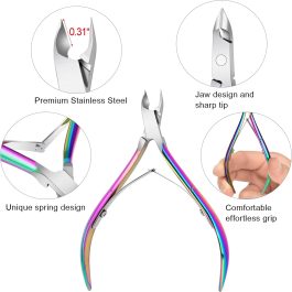Professional Multicolor 4pcs set Cuticle Nippers Stainless Steel | Bite Instruments