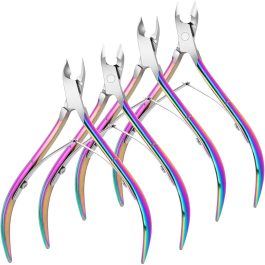 Professional Multicolor 4pcs set Cuticle Nippers Stainless Steel | Bite Instruments