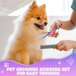 Pet Grooming Scissors Kit – Professional Dog & Cat Hair Cutting Tools | Bite Instruments