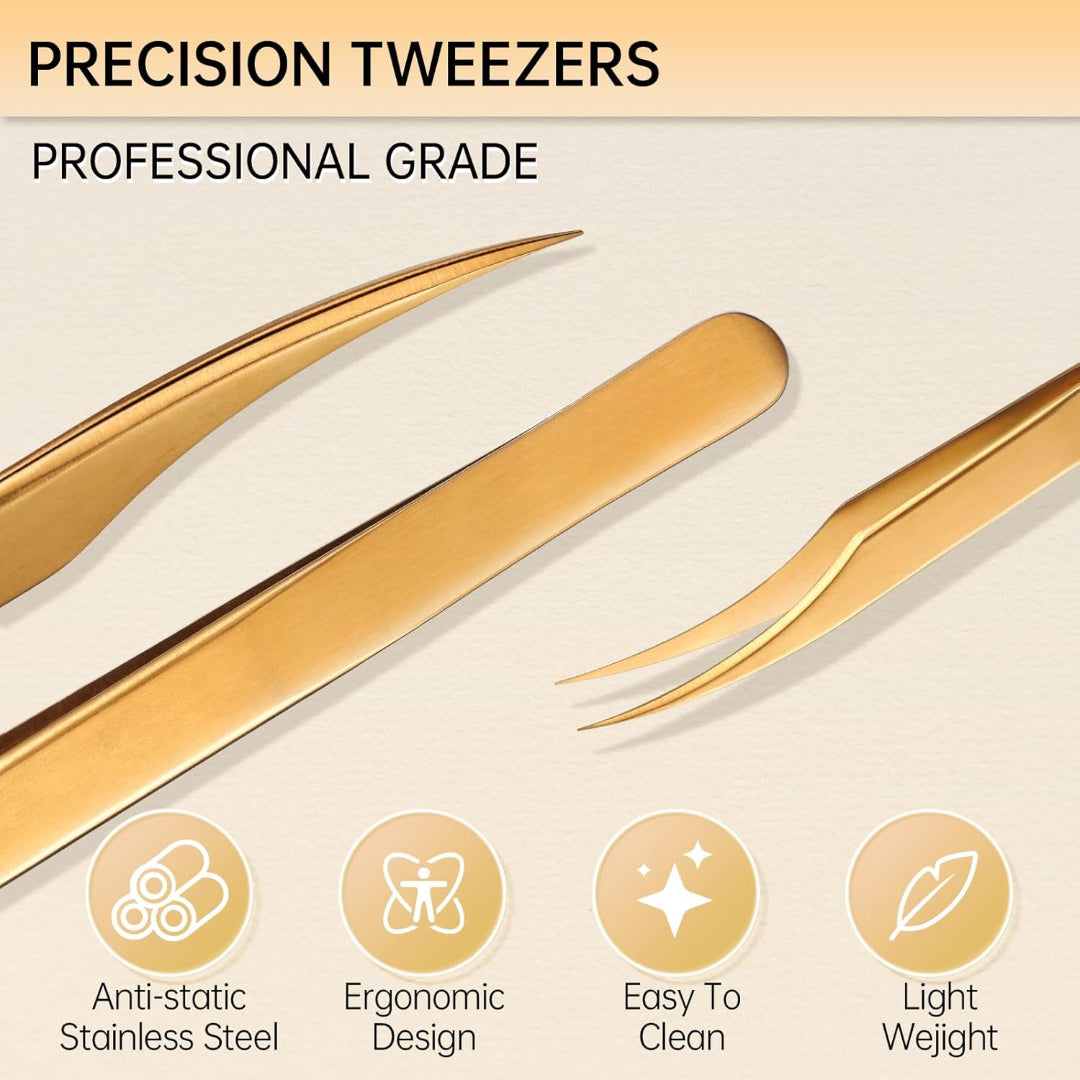 Bite Instruments | Professional Dolphin Eyelash Tweezer - Curved Lash Extension Tool - Image 2