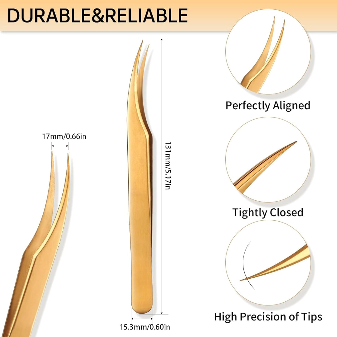 Bite Instruments | Professional Dolphin Eyelash Tweezer - Curved Lash Extension Tool - Image 5