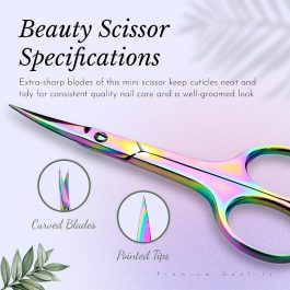 Professional Grooming Scissors Eyebrow Scissors Stainless Steel Manicure & Beauty Scissor