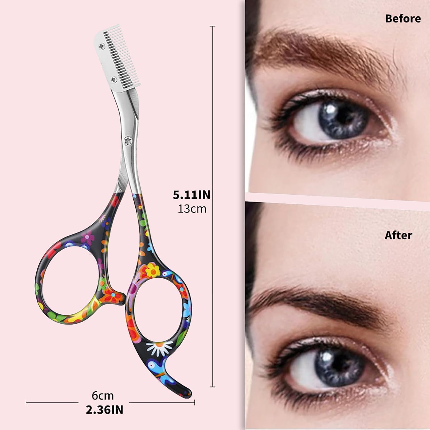 Bite Instruments Eyebrow Trimmer & Scissors – Precision Brow Grooming Tool - Image 5