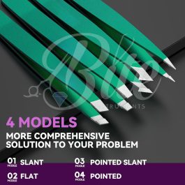 Bite Instruments Professional Precision Tweezers Eyebrow Hair Removal Tool