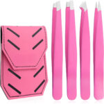 Professional Precision Tweezer Set for Eyebrows, Facial Hair & Beauty Care Tools