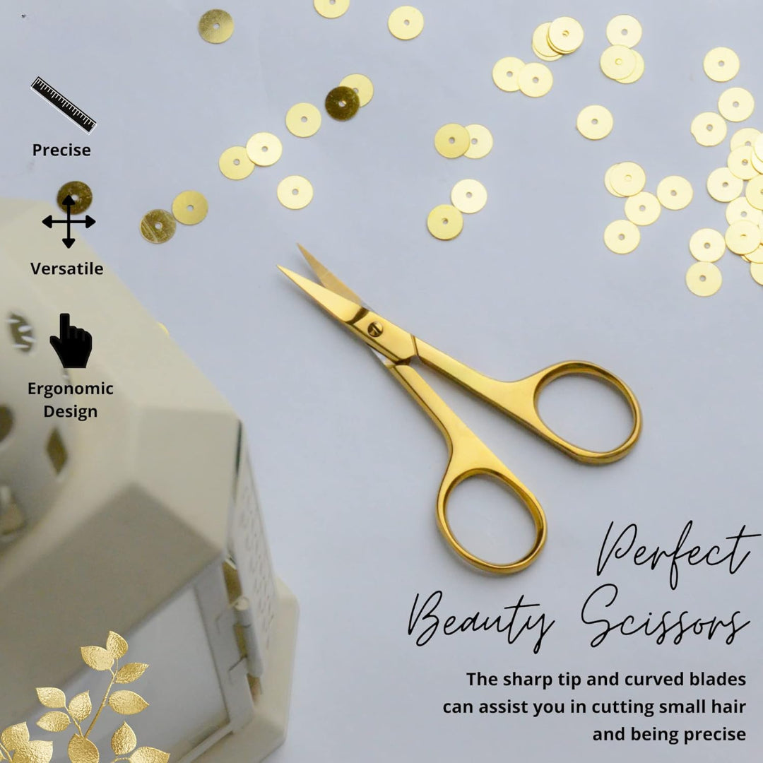 Professional Grooming Scissors Eyelash Scissors Stainless Steel Manicure & Beauty Scissor for Women - Image 4