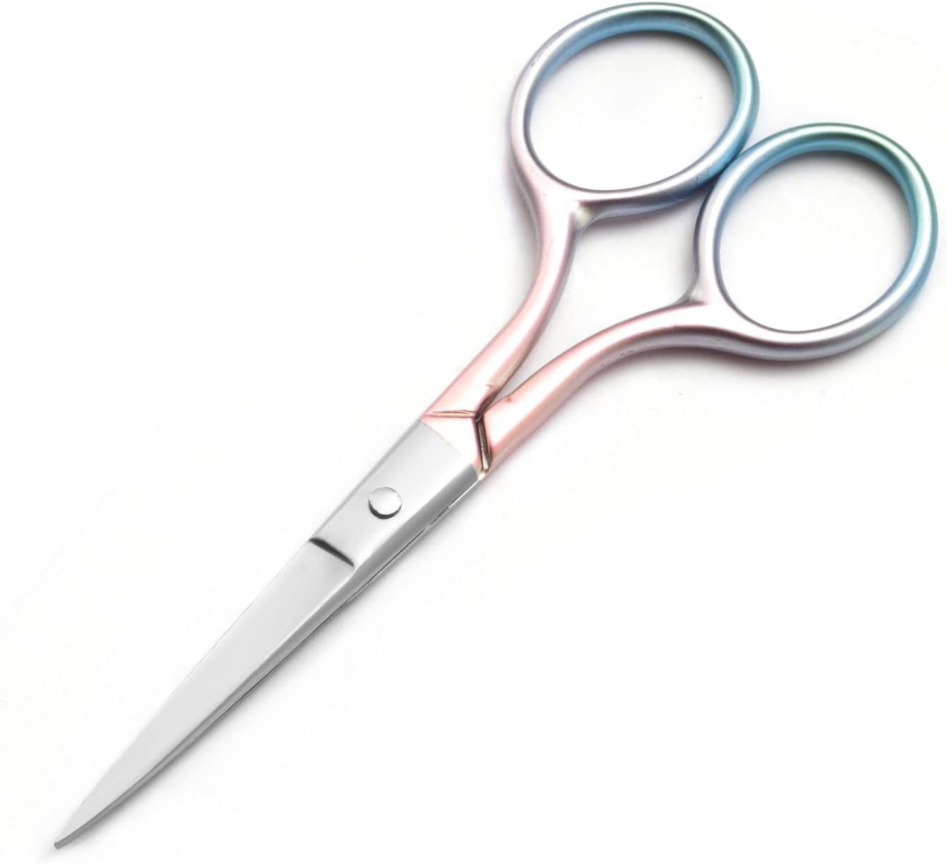 Multicolor Professional Grooming Scissors for Personal Care Facial Hair Removal and Eyelash Trimming Stainless Steel - Image 2