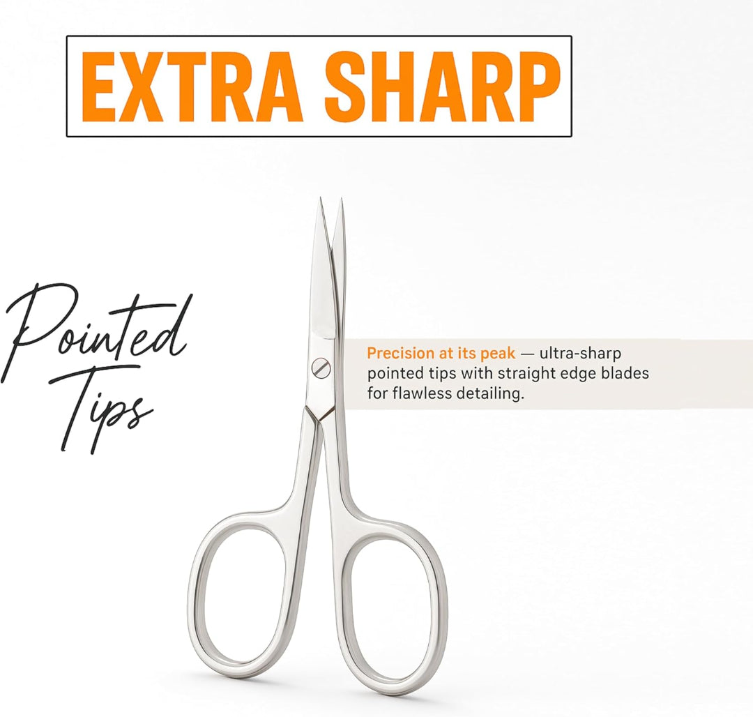 Profession Stainless Steel Grooming Blades, Manicure, Pedicure, or Trim Nail, Eyebrow, Eyelash, Scissors - Image 4