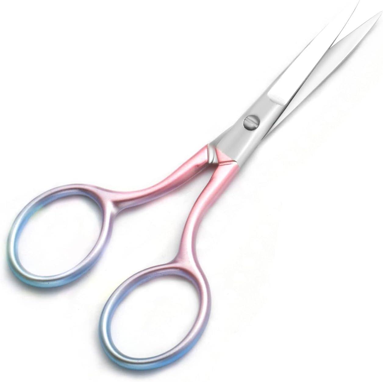Multicolor Professional Grooming Scissors for Personal Care Facial Hair Removal and Eyelash Trimming Stainless Steel - Image 4