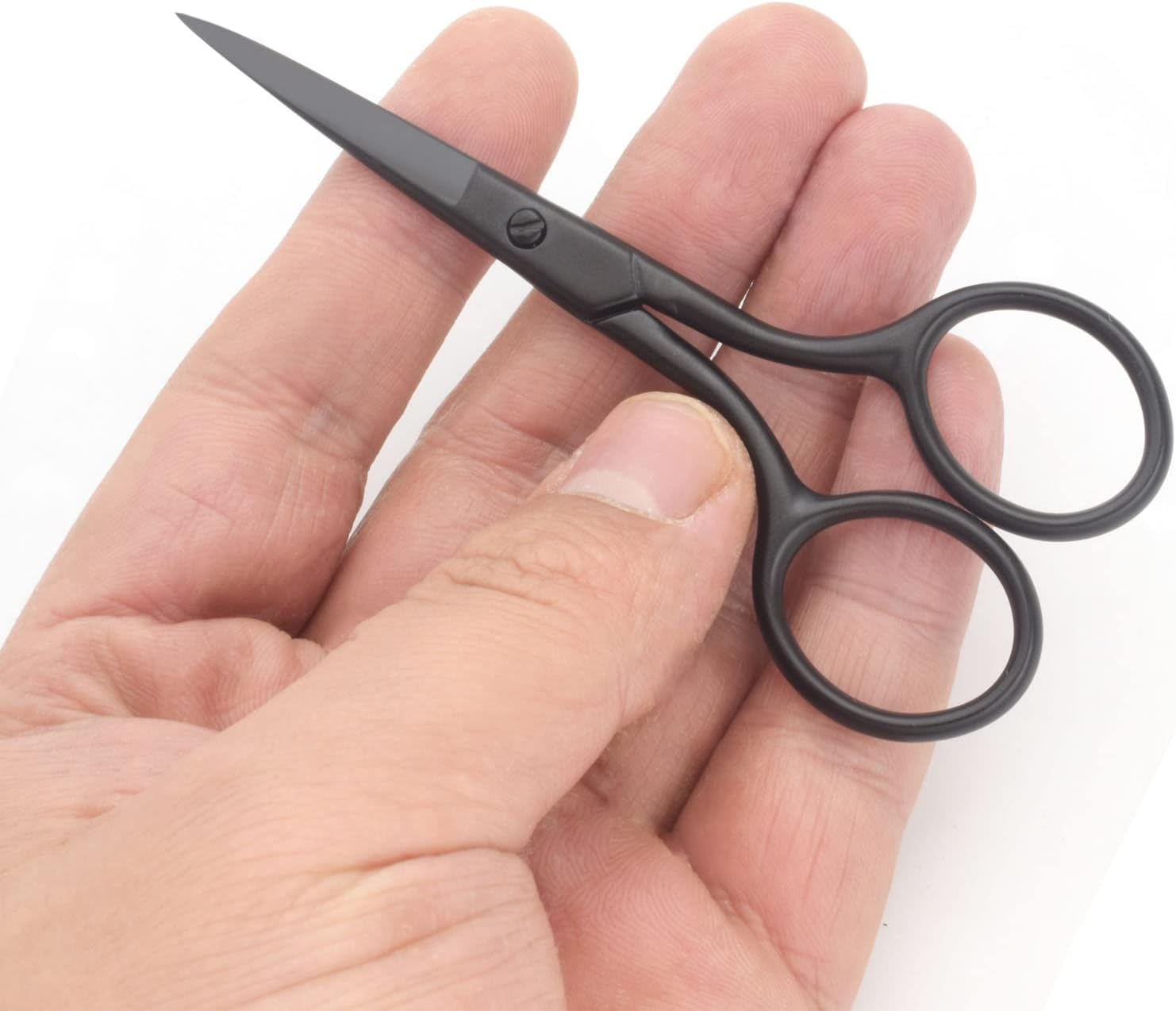 Professional Grooming Scissors for Personal Care Facial Hair Removal and Eyelash Trimming Stainless Steel - Image 5